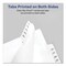 Avery 10-Tab "3" 11 in. x 8.5 in. Allstate Style Preprinted Legal Exhibit Side Tab Index Dividers - White (25/Pack)